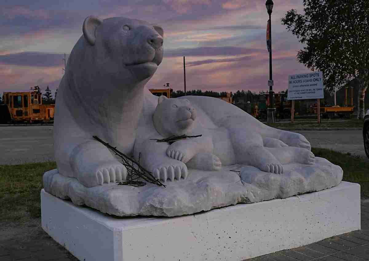 Polar Bear Statue by Shawn M Kent