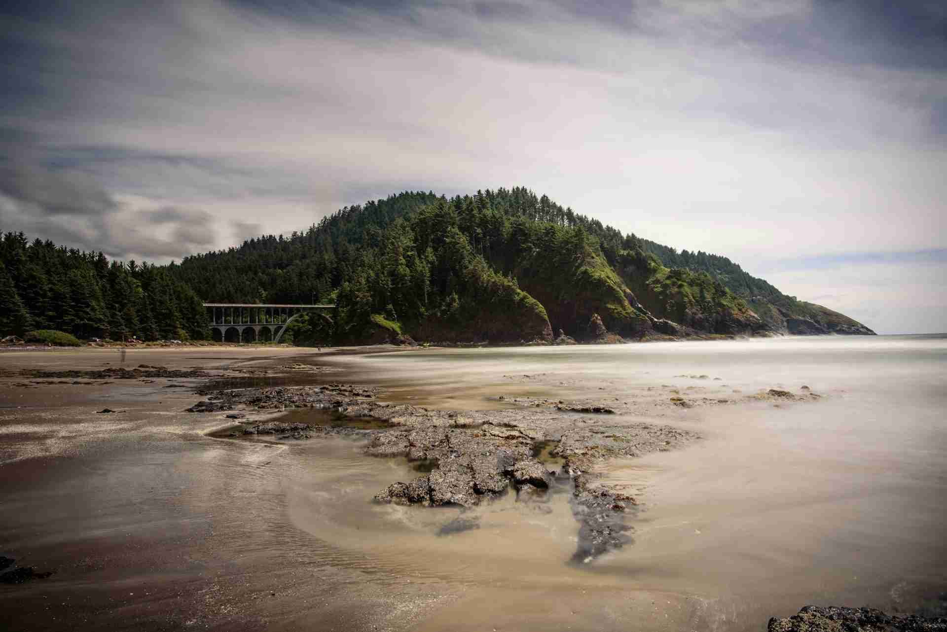 Heceta Beach and Cape Creek Bridge