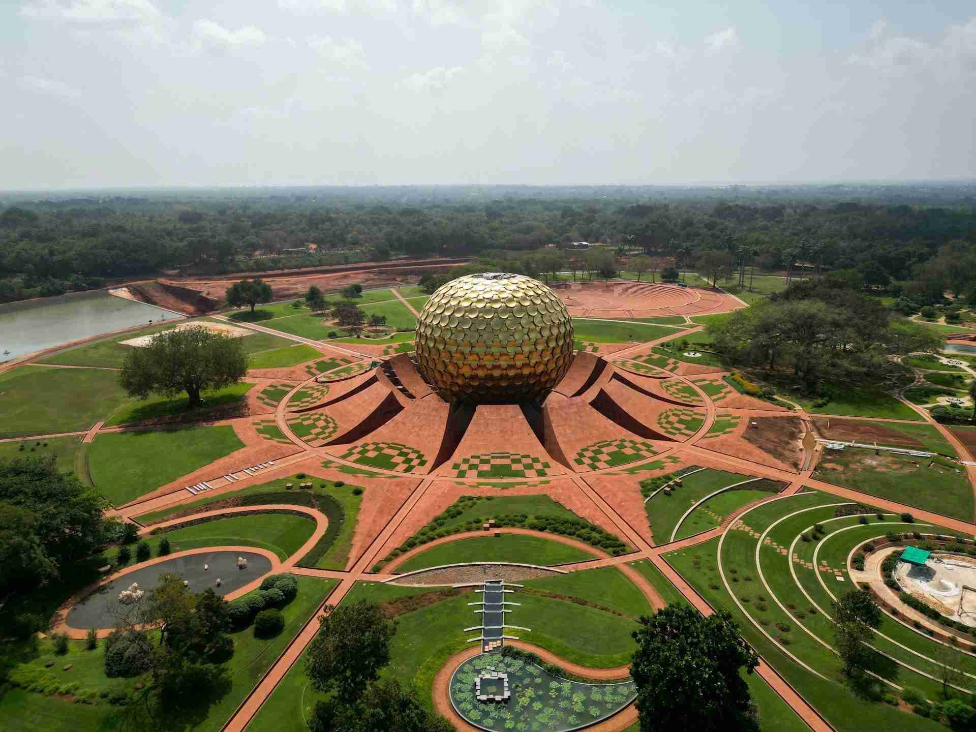 Auroville Matrimandir by Jeet Sandhu