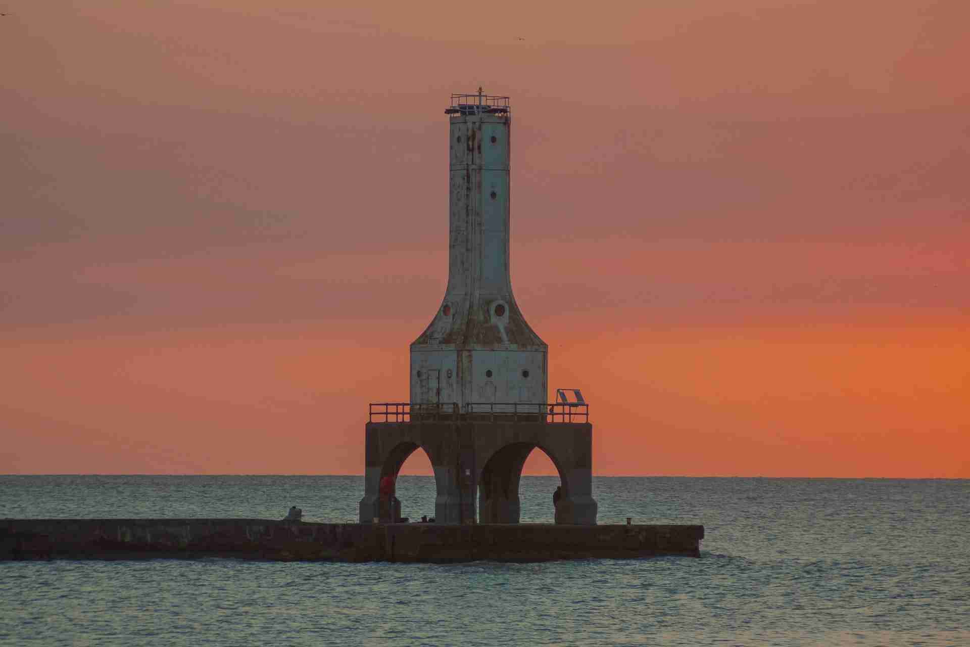 Port Washington Breakwater Light by Adam Schodron