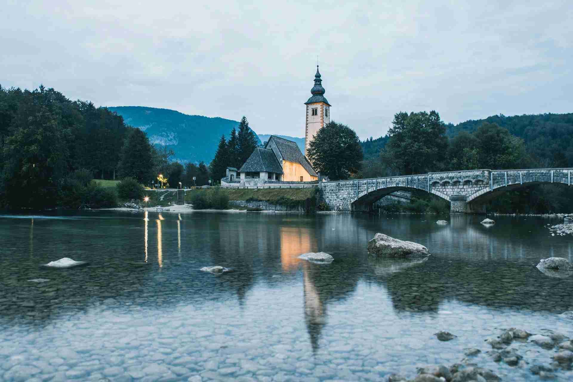 St. John the Baptist’s Church and Lake Bohinj