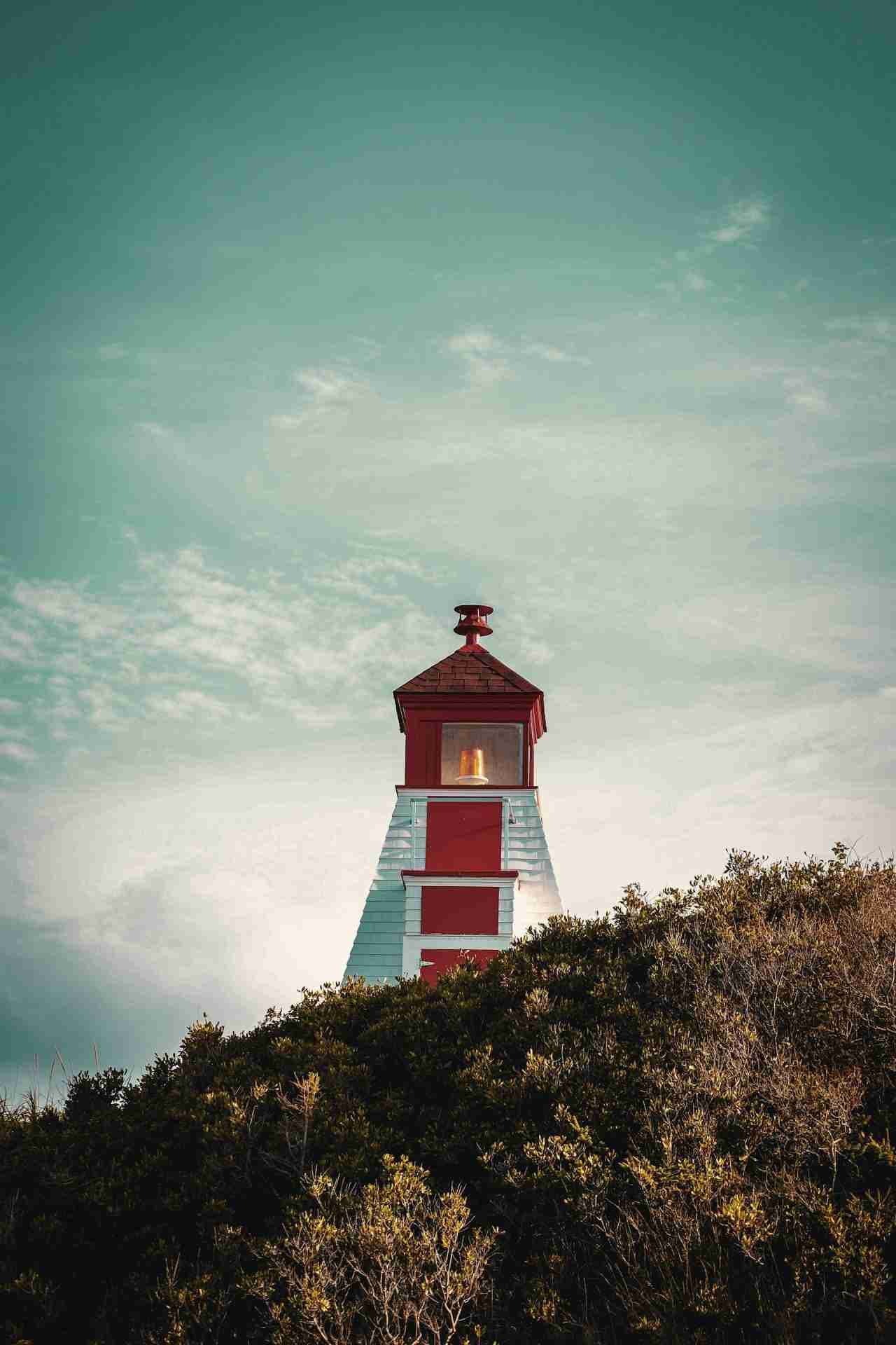 Margaree Harbour Range Front Lighthouse by Harjinder Cheema