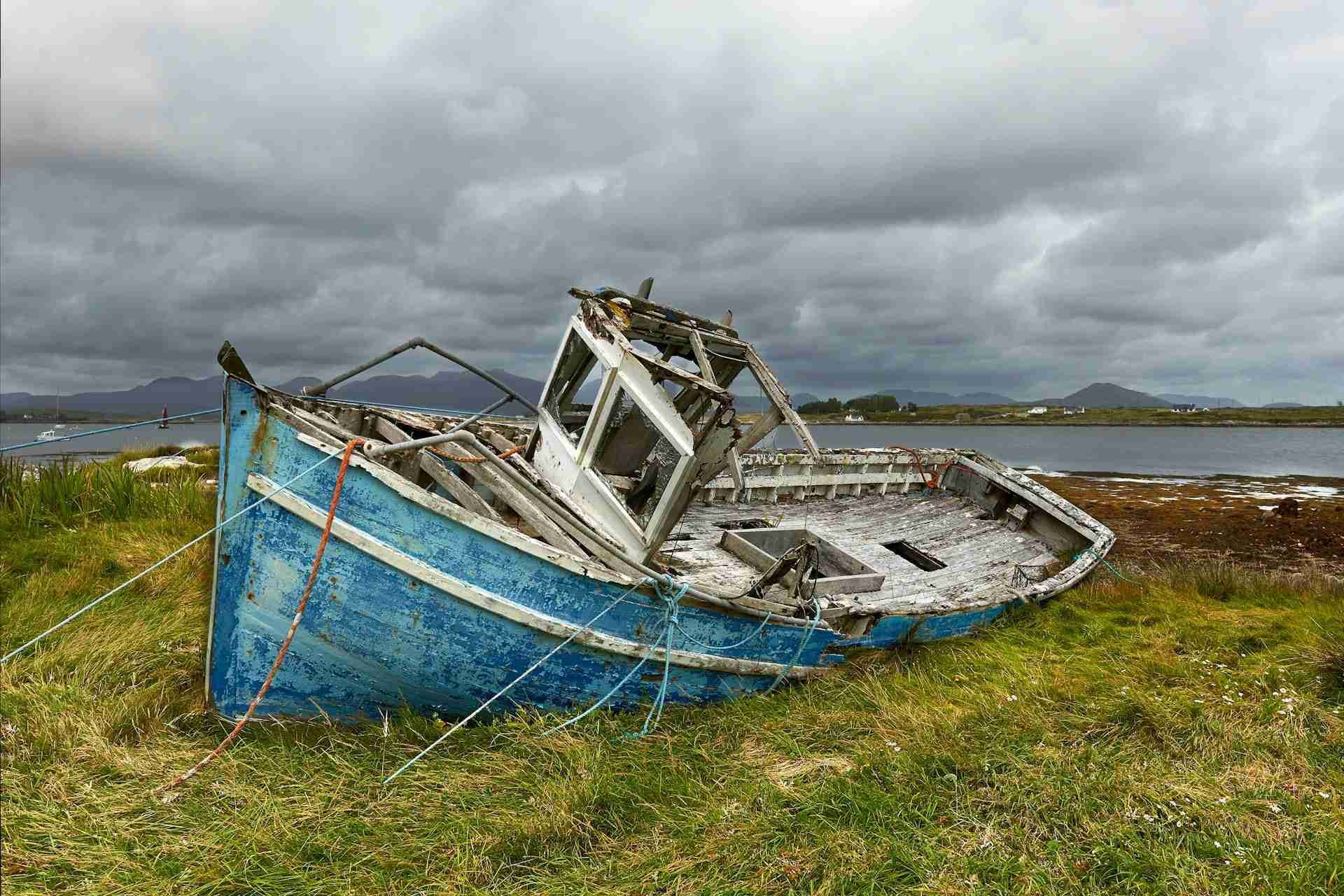 Roundstone Abandoned Fishing Boat