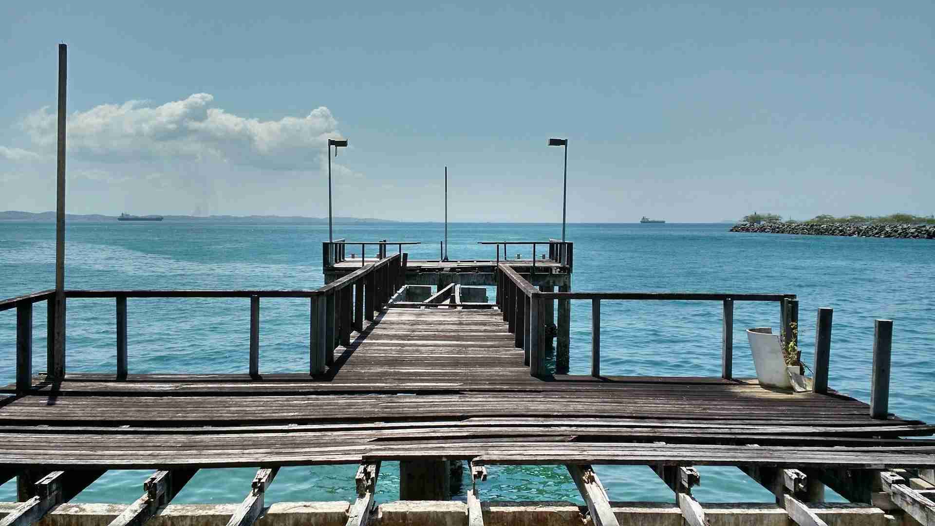 Broken Dock Behind MAM Bahia by Jonas Pacheco