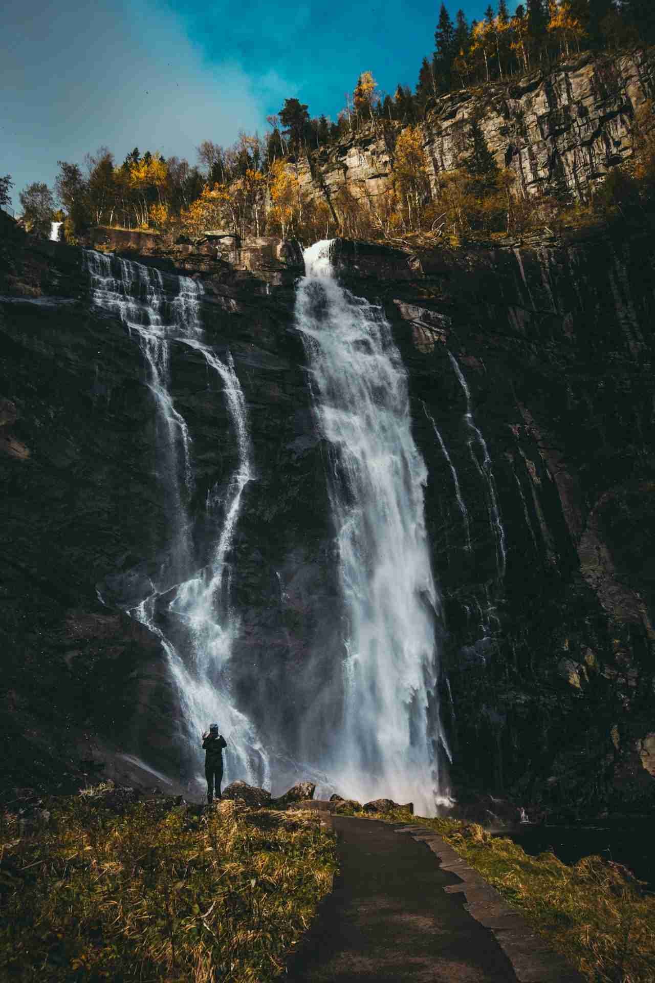 Skjervsfossen Waterfall