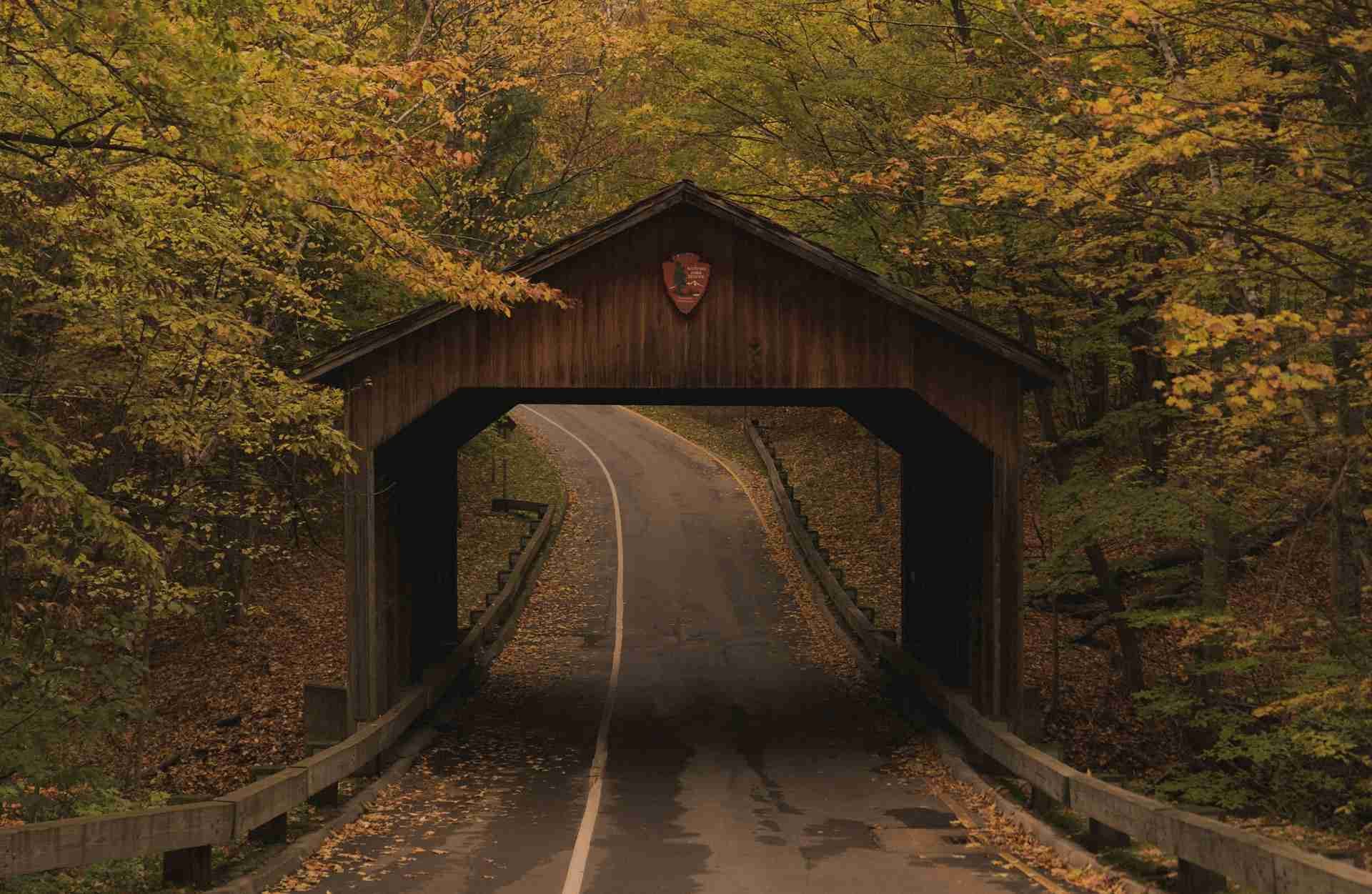 Pierce Stocking Scenic Drive Covered Bridge